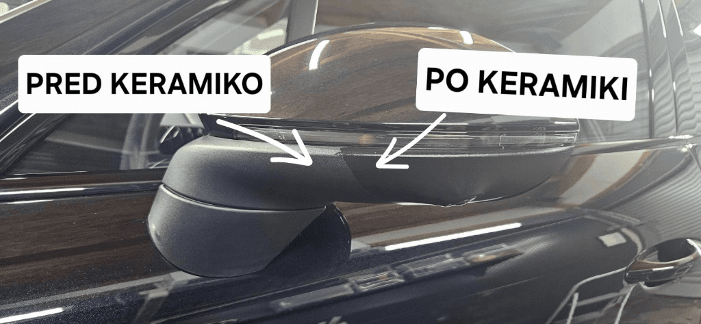 Keramika na ogledalu — pred in po